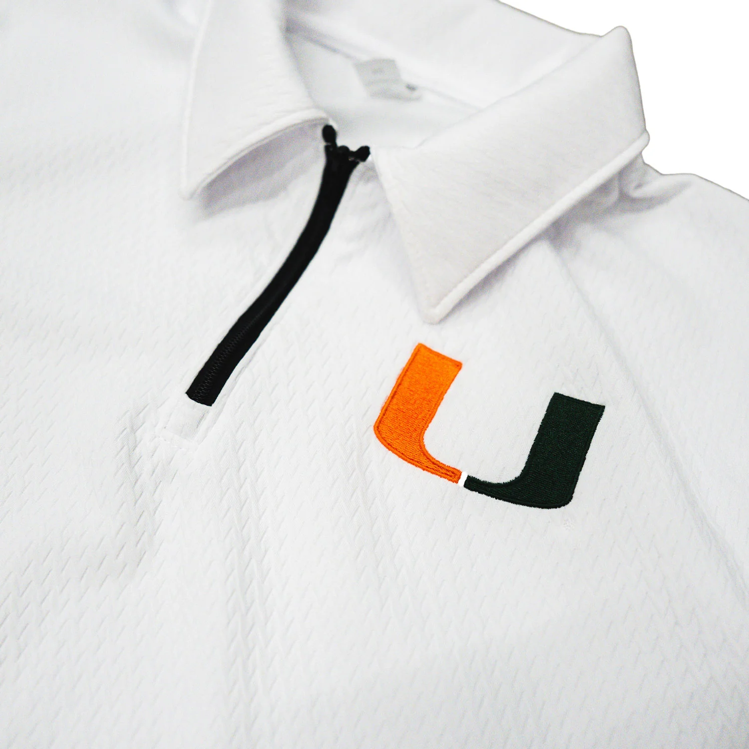 Miami Hurricanes White College Football Playoff National Championship Quarter-Zip Polo - Image 2