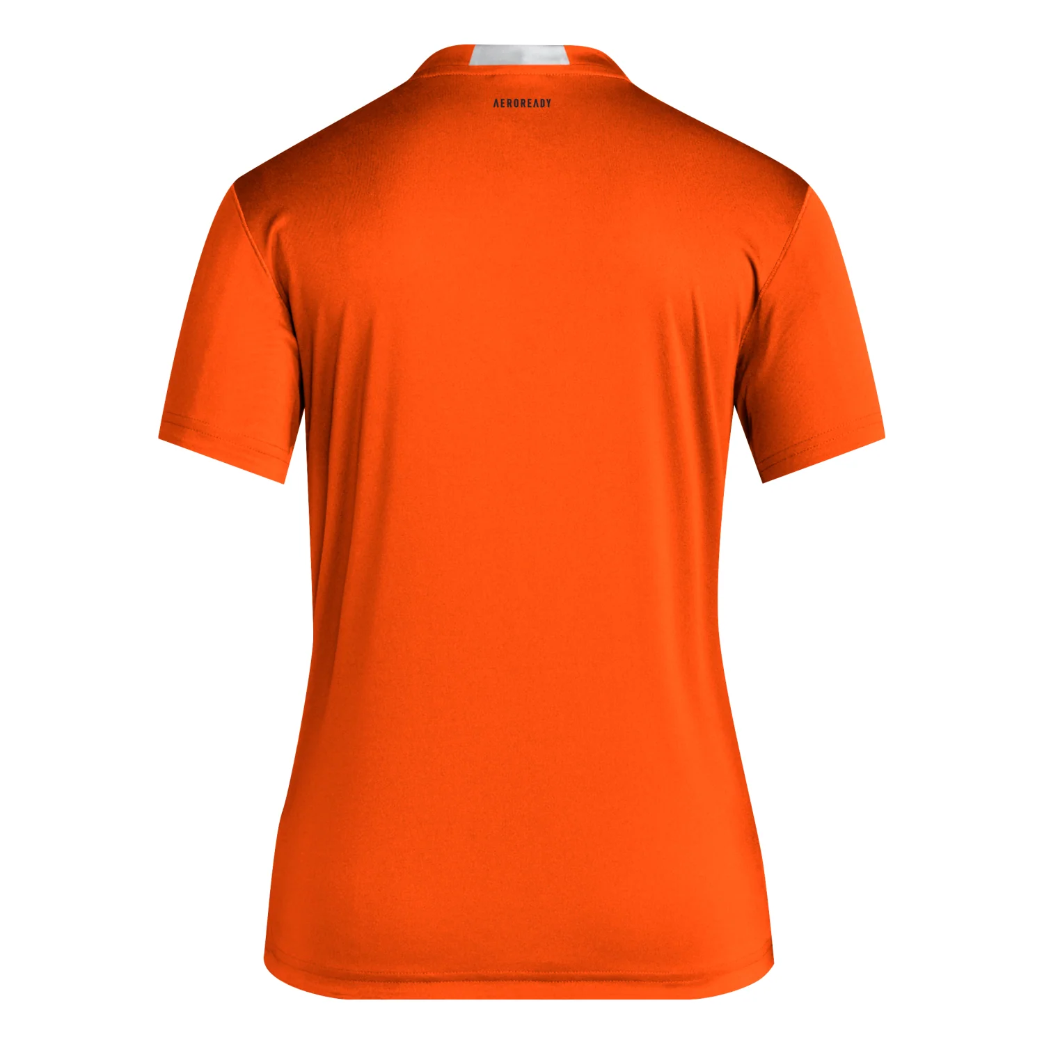 adidas Miami Hurricanes Women's Orange Issued By Hurricanes DT4 Performance T-Shirt - Image 2
