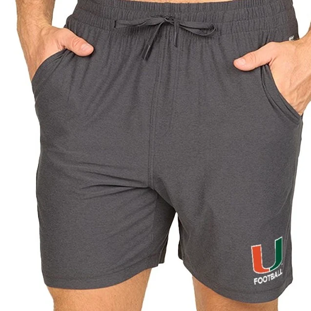 Colosseum Miami Hurricanes Black UFootball Shorts