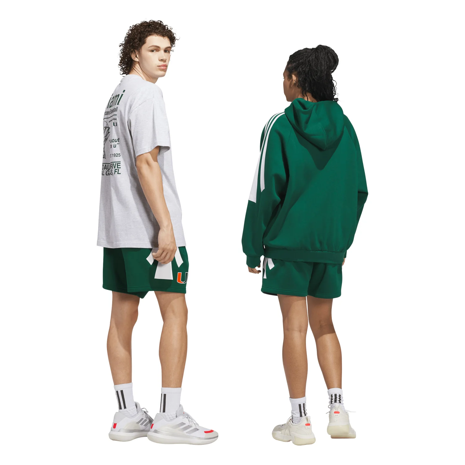 adidas Miami Hurricanes Green 7" U Sideline Shorts - Image 4