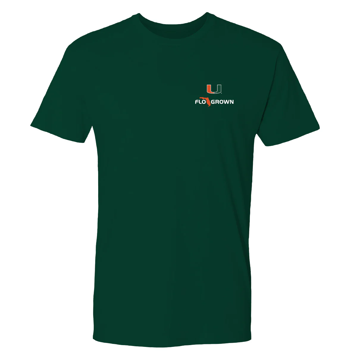 FloGrown Miami Hurricanes Green My Country My Team T-Shirt - Image 2